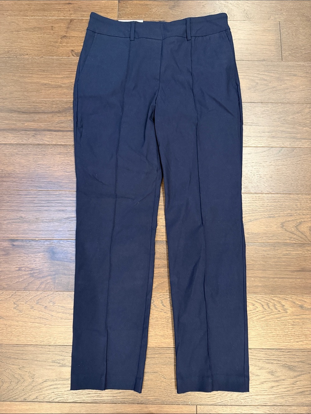 Hilary Radley Women’s Pull On Navy Straight-Leg Dress Pants Medium NWT - C19-101